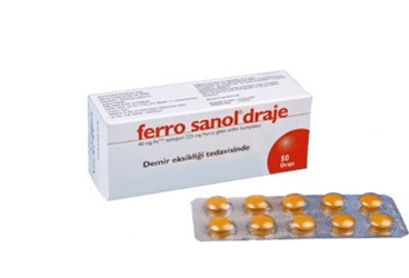 FERRO SANOL 225 MG 50 DRAJE